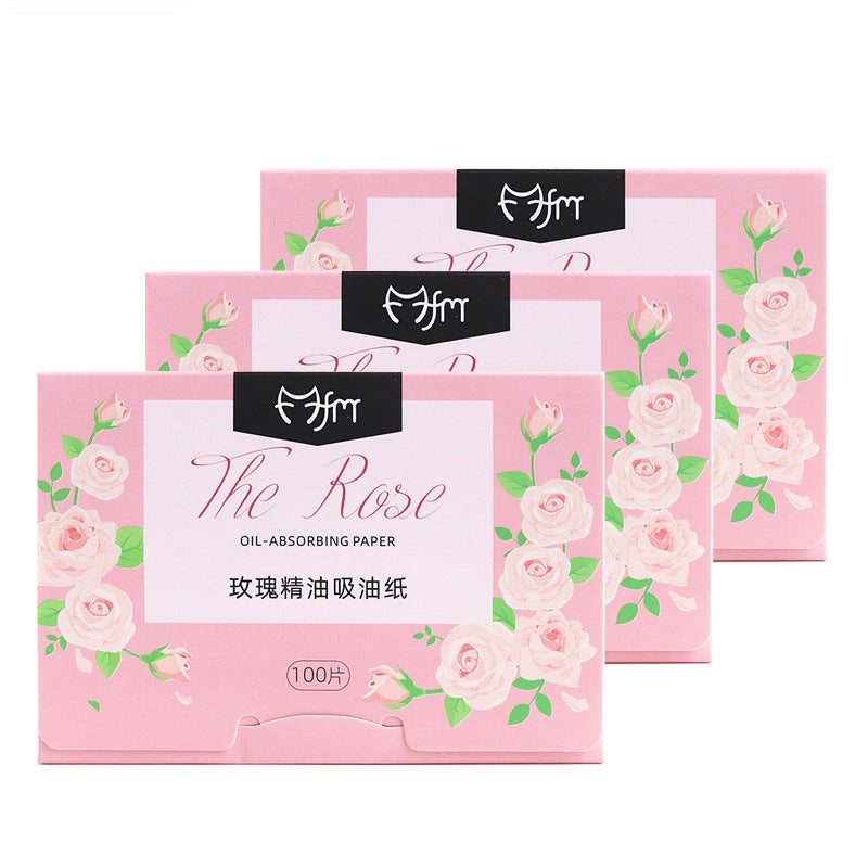 /10Y Oil-Absorbing Paper Ad1S74-Rose Style Facial Wipes Portable Facial Tissue For Men To Remove Oil From The Face - Image 1